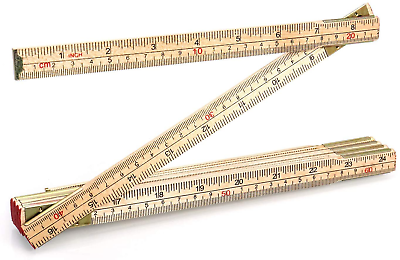#ad Folding Wood Rule 6 FT 6 Inch Foldable Ruler with US and Metric Measurements fo