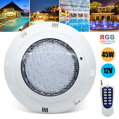 #ad #ad US 12V 36W 45W RGB Swimming Pool Light LED Underwater Lamp Waterproof Light NEW