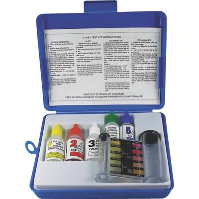 JED Worlds Best Pool 4 Way Water Test Kit Aide