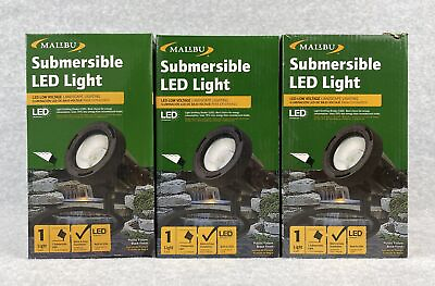 #ad Underwater Lights Submersible Pond Waterfall Malibu Low Voltage Landscape 3 Pack