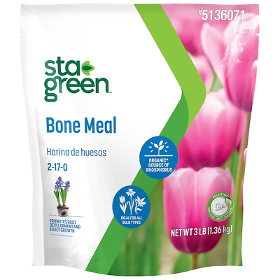#ad Sta Green Bone Meal 3 Lb Organic Natural All purpose Phosphorus Food 2 17 0