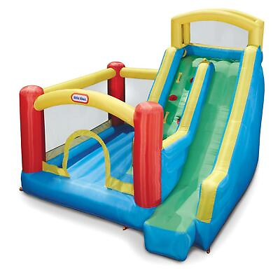 #ad Giant Outdoor Inflatable Slide Bouncer Bounce House with Climb Wall up to 3 Kids
