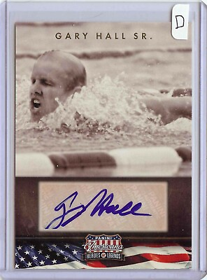 #ad #ad 2012 Americana Gary Hall Sr. Swimming Authentic Autograph Card 299 Panini