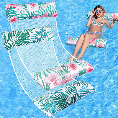 #ad Pool Floats 2 Pack Inflatable Pool Floats Rafts Pool Floats Adult Size 4 In 1