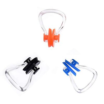 #ad Royee 3 Pcs Swimming Nose Clips Waterproof Soft Comfortable Silica Gel Nose P...