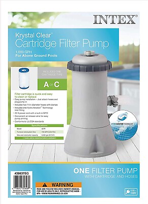 #ad Intex 1000 Gallon Pool Filter Pump