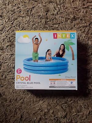 #ad Intex 58in X 13in Crystal Blue Above Ground Pool