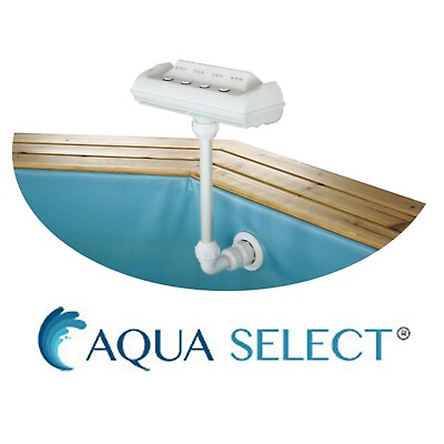 Aqua Select Rainbow Aboveground Swimming Pool Cascade Fountain w LED Light