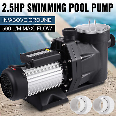 #ad 2.5HP In Above Ground Swimming Pool Pump Motor Hayward w Strainer 1850W 8800GPH