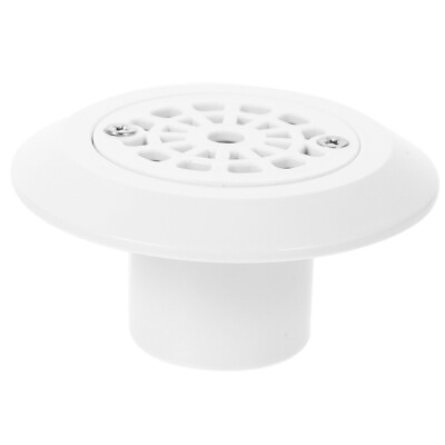 #ad White Swimming Pool Drain Cover Ensures Effective Water Circulation and Safety