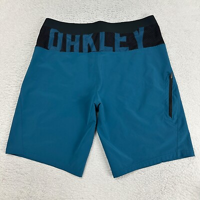 #ad Oakley Boardshorts Mens 34 Swimming Shorts Trunks Blue