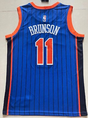 #ad #ad New York Basketball #11 Jalen Brunson Basketball Stitched Jersey