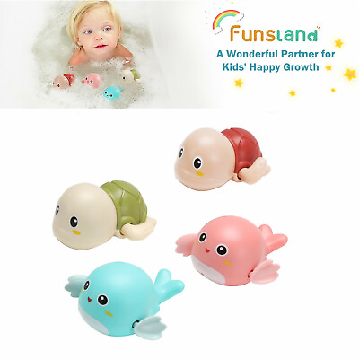 Baby Bath Toys for Kids Bathtime Fun 4 Pack Wind up Bathtub Toys Swimming Toys