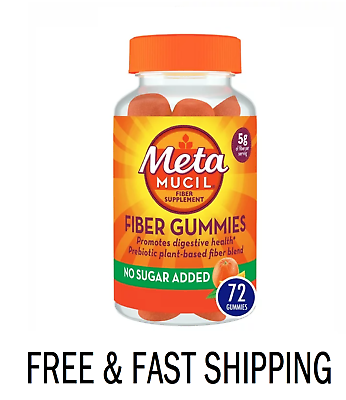 Metamucil Daily Fiber Supplement Fiber Gummies for Digestive Health Plant Base
