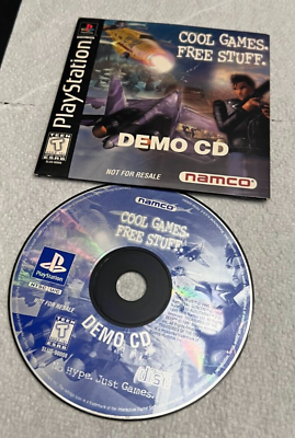 Namco Cool Games. Free Stuff. PlayStation PS1 Demo Disc w Sleeve Cleaned tested