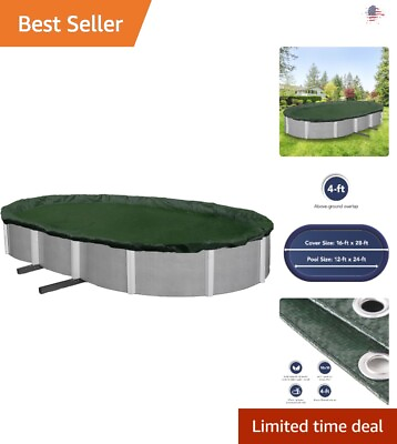 #ad Above Ground Pool Winter Cover Protects Secures Reduces 12 ft x 24 ft