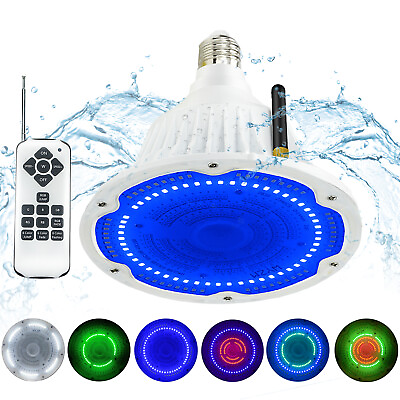Color Change RGB LED SWIMMING POOL LIGHT Waterproof IP65 40W with Remote Control