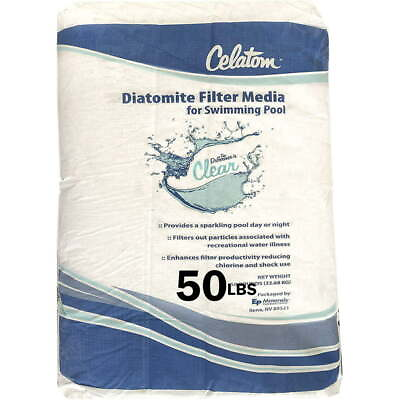 #ad Diatomaceous Earth DE Pool Filter Aid Swimming Pool Spa Filtration 50lb