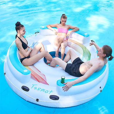 #ad Inflatable Lake Pool Floating Lounger Raft Lake Float Toys Relaxation Pools