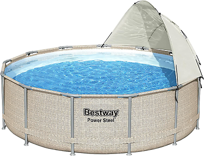 58681E above Ground Pool Canopy UPF 40 Sun Protection