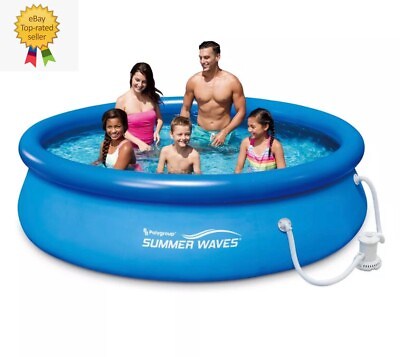 #ad #ad Summer Waves 10#x27;x30quot; Quick Set Inflatable Above Ground Pool Returned NOT USED