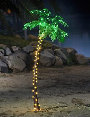#ad Lightshare Lighted Palm Tree Artificial Palm Tree Decor for Outdoor Indoor