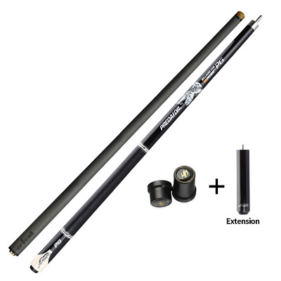 PREOAIDR P6 Billiards Carbon Fiber Pool Cue Stick 11.75 12.5mm Tip Uniloc Joint
