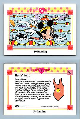 Swimming #50 Minnie #x27;N Me 1991 Impel Trading Card