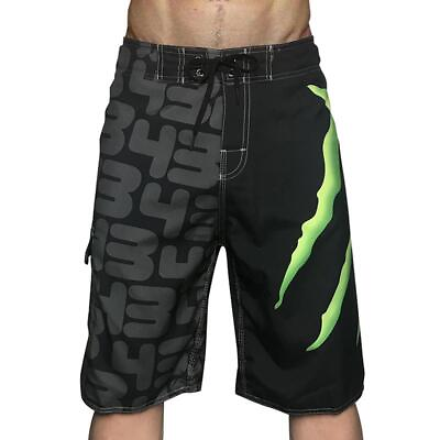#ad #ad Monster Mens Surf Beach Swimming Board Shorts Boardshorts Size 30 38