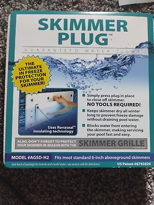 #ad Simpooltec Skimmer Plug Winter Closure for Hayward Above Ground Pool Skimmers