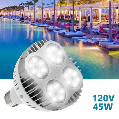 45W 120V LED Underwater Swimming Inground Pool Light Bulb For Pentair Hayward