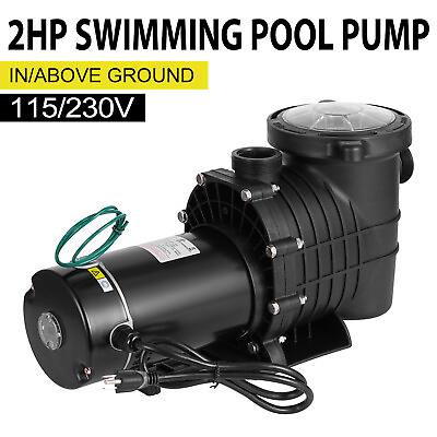 Hayward 2.0HP Swimming Pool Pump Motor Strainer With Cord In Above Ground Hi Flo
