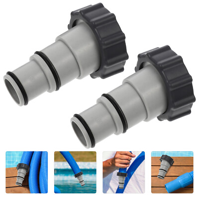 #ad 2 Pcs Pool Accessories Hose Connector Waterproof Adapter Swimming Pump