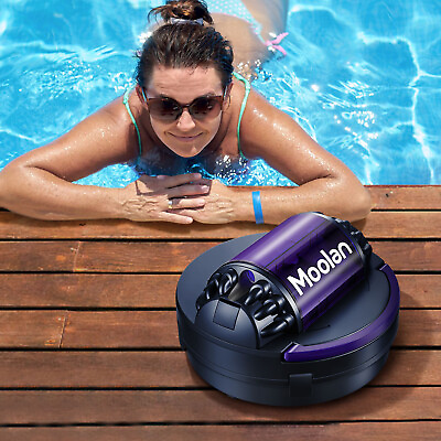 #ad Moolan Cordless Vacuum Pool Robotic Cleaner for Above Ground Pools Lasts 120Mins