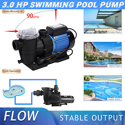 #ad Above Ground High Flo Speed Swimming Pool Pump 50 60MM quick connector w cord