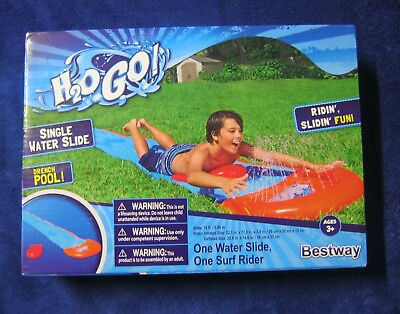 #ad H2OGO BestWay Single Water Slide 18 FT. Slip N Slide