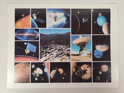 #ad NASA Jet Propulsion Laboratory Vintage Photo Sheet Ulysses Solar Powered Space..