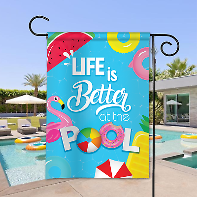 #ad Personalized Welcome To Our Pool Flag Custom Summer Swimming Pool Flag Decor