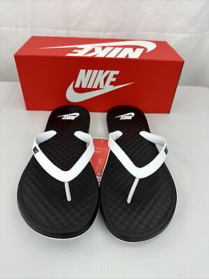 #ad Men#x27;s US Size 14 Nike Ondeck Flip Flop Black Black White CU3958 005