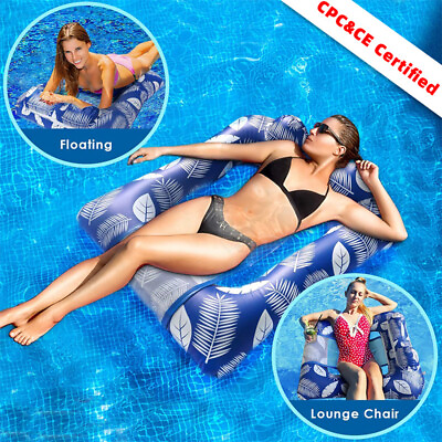 #ad Swimming Floats Inflatable Pool Raft Beach Party Swim Inflatable Float with Pump