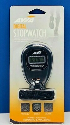New Avia Digital Stopwatch Timing Running Walking Sports Fitness Swimming Timer