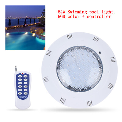 #ad #ad 12V 54W RGB Swimming Pool Lights LED Spa Underwater Light Waterproof IP68 Lamp