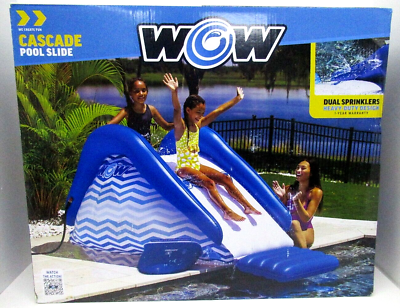 #ad #ad WOW Sports Cascade Pool Slide Inflatable Slide with Sprinkler