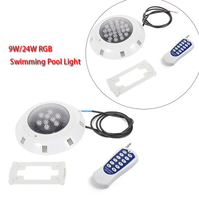 #ad #ad RGB LED Underwater Fountain Swimming Pool Light Waterproof Lamp amp; Remote NEW