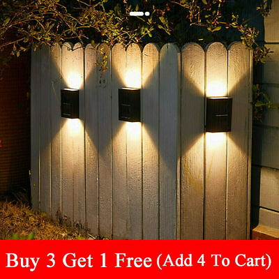 Outdoor Solar LED Deck Light Path Garden Patio Pathway Stairs Step Fence Lamp