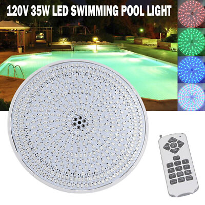 #ad #ad 120V 35W RGB Swimming LED Pool Spa Lights Underwater light IP64 Waterproof Lamp