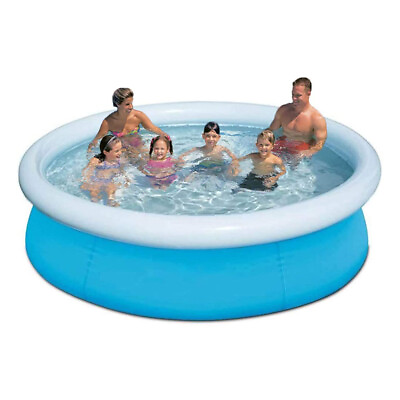 #ad Above Ground Swimming Pool Inflatable With Filter Pump Family Kids Outdoor Round