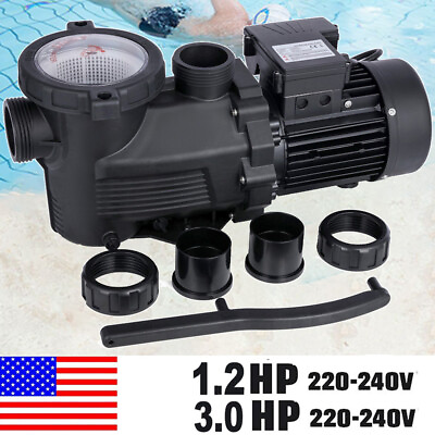 #ad PRO Pool Pump 1.2 3HP Above Inground Motor Strainer For Hayward Pump Replacement