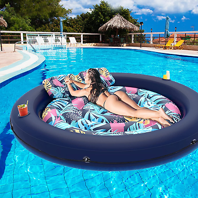 #ad Tanning Pool Lounger Float Inflatable Swimming Floats Adult Floaties Beach Party