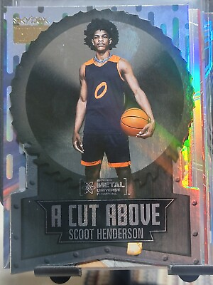#ad #ad 2022 Skybox Metal Universe Champions A Cut Above Scoot Henderson Rookie RC